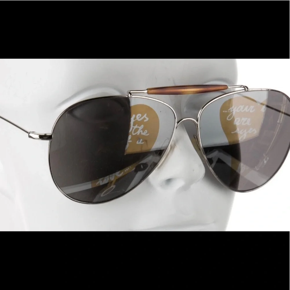 Valentino Silver Aviator Sunglasses - Picture 2 of 16